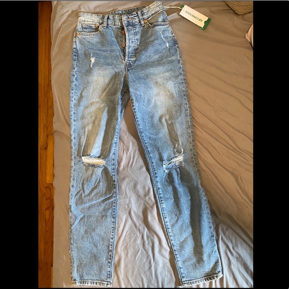 ripped mom jeans h&m